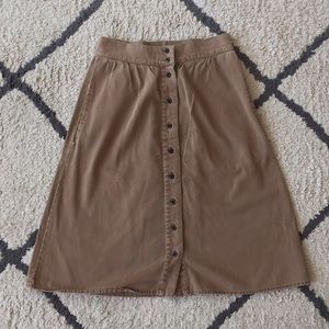 A line Madewell midi skirt